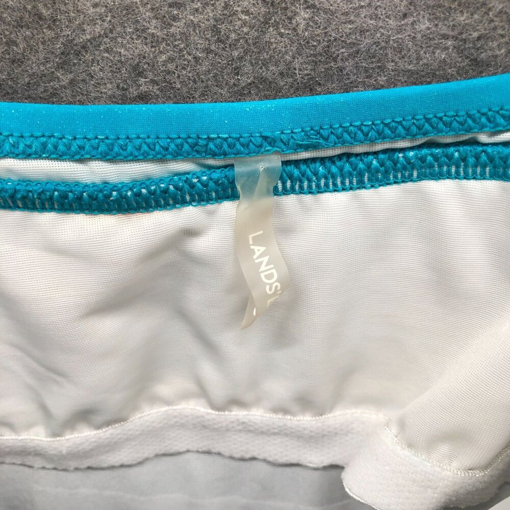 Lands' End Women's Blue Swim Top - Picture 5 of 10